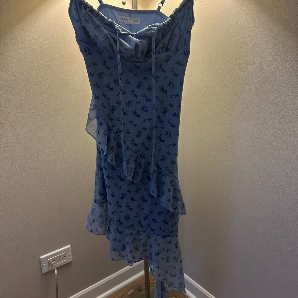 Aeropostale Light Blue Floral Dress - Picture 2 of 5